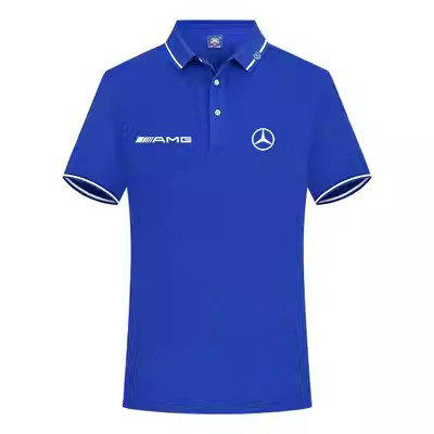 2023 Polo Mercedes AMG régular Homme avec Logo Poitrine Coton Homme